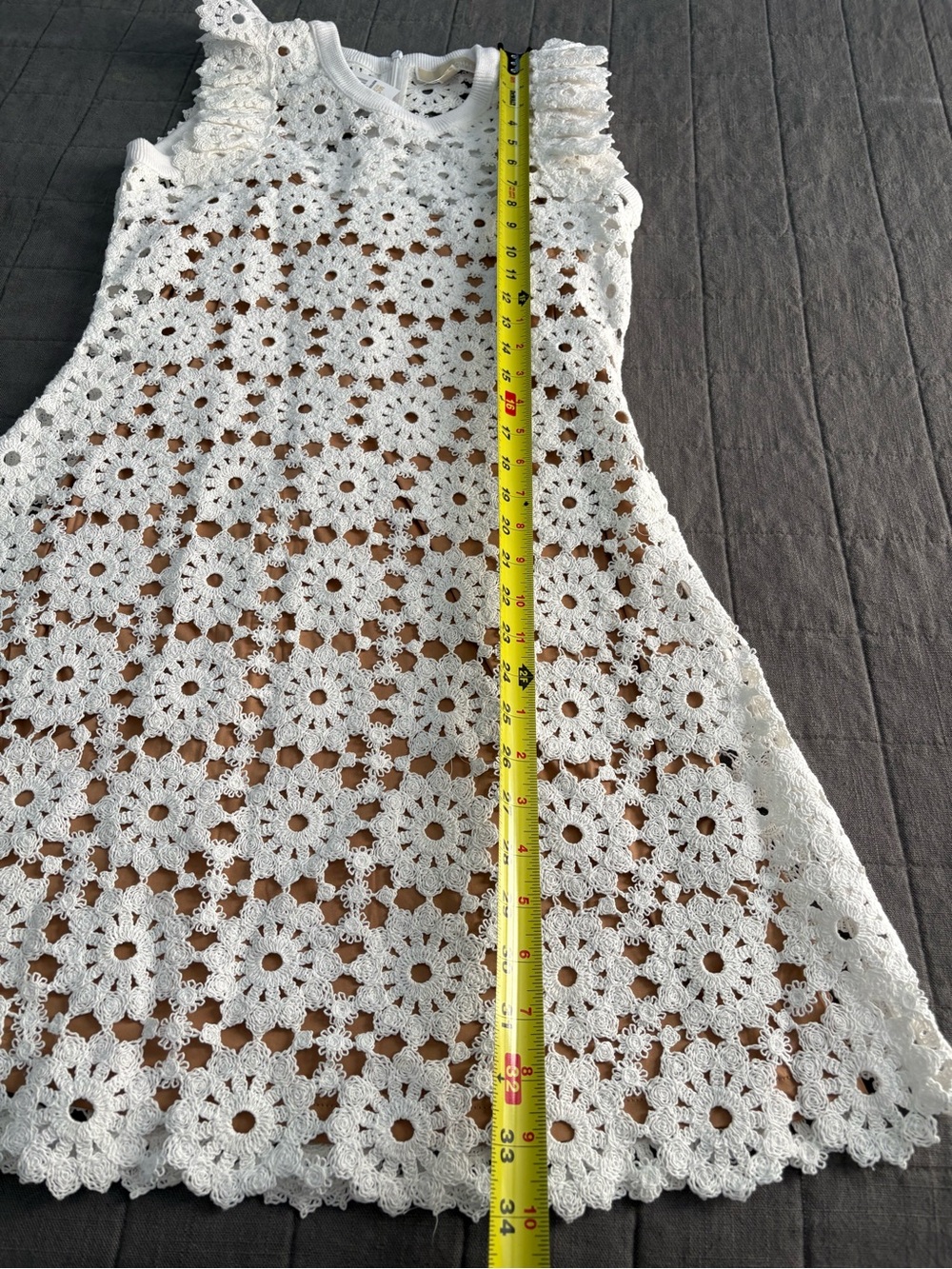Michael Kors Medallion Floral Lace Crochet Mini Dress NWT - Picture 7 of 12